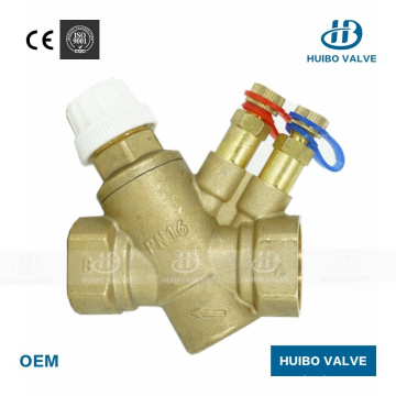 Straight Calibrated Auto Dynamic 3/4′′-1′′inch Brass Balance Valves